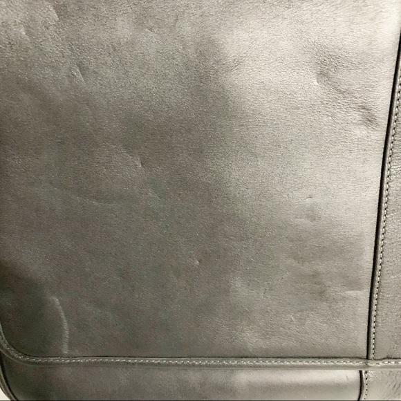 Levenger’s Front Flap Leather Crossbody Messenger Bag Webbed Carry Strap - Picture 10 of 10